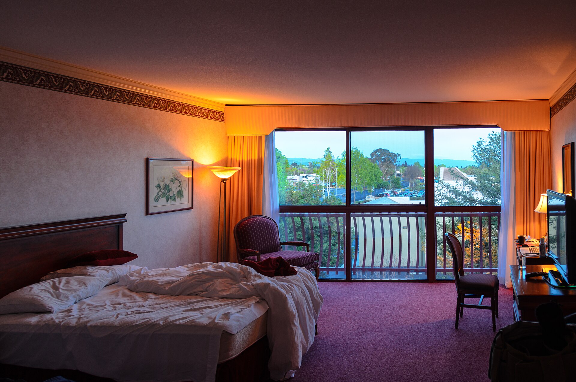 Hotel room for a pre-cruise stay in Rome